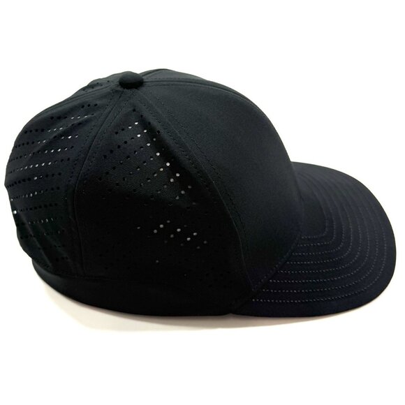 Melin MFLX Hydro Hat Water Repellent Black Performance Fitted Cap Mens 56cm - Picture 4 of 15